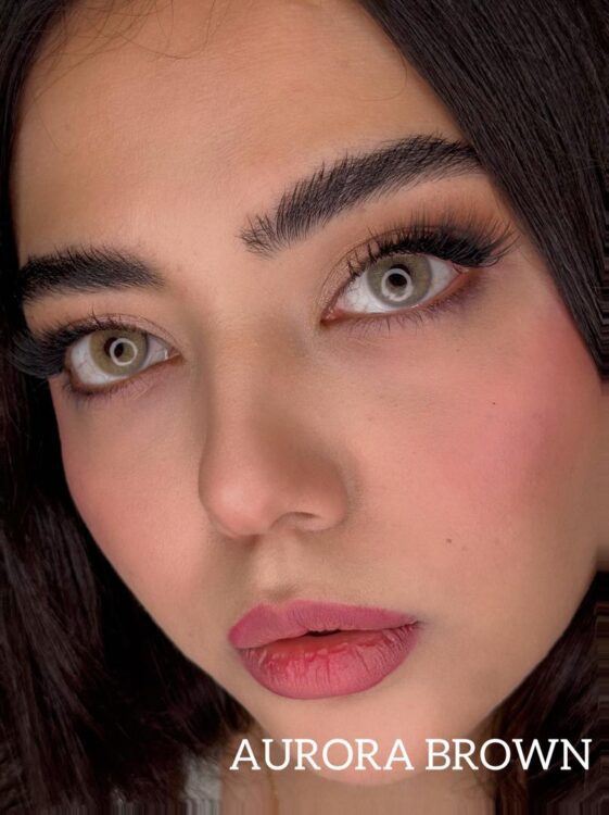 لنز رنگی چشم سی ویژن  (AURURA BROWN) سالانه