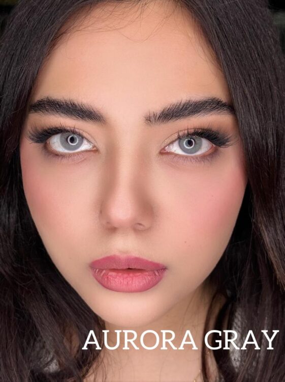 لنز رنگی چشم سی ویژن  (AURORA GRAY) سالانه