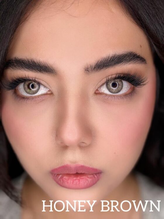 لنز رنگی چشم سی ویژن  (HONEY BROWN) سالانه