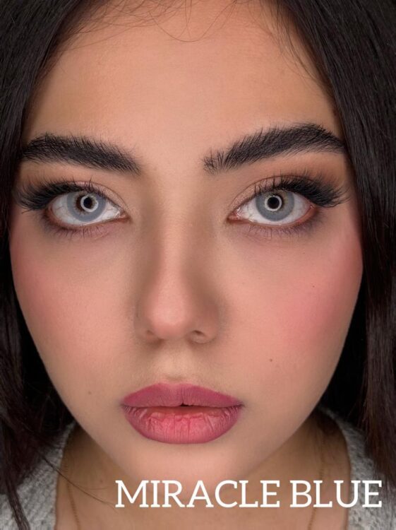 لنز رنگی چشم سی ویژن رنگ(MIRACLE BLUE)