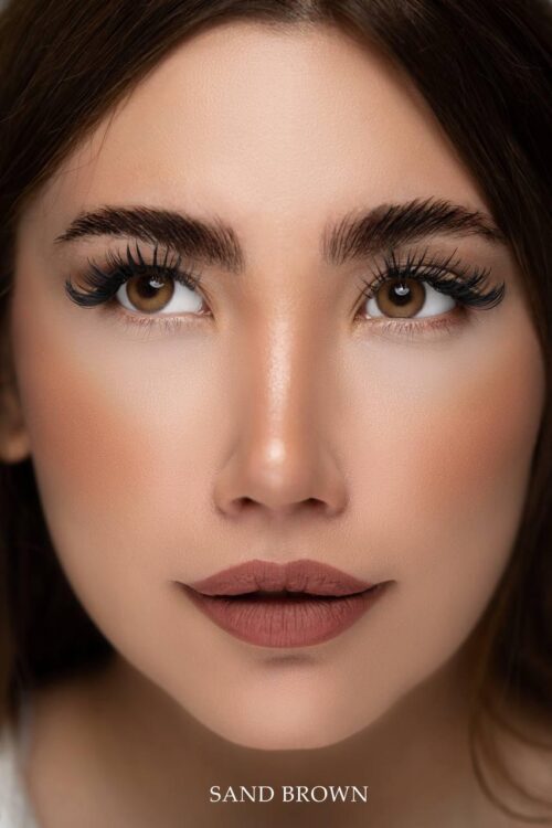 لنز رنگی چشم سی ویژن رنگ SAND BROWN