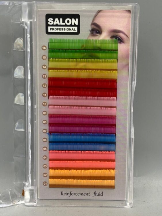 پالت اکستنشن مژه رنگی (سالن)