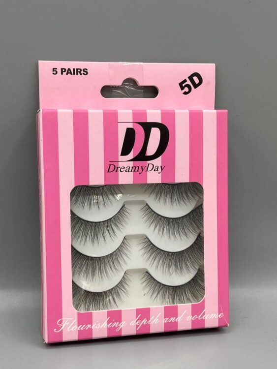 مژه پالتی 5 جفتی (مژه مصنوعی) DREAMDAY (5D-02)