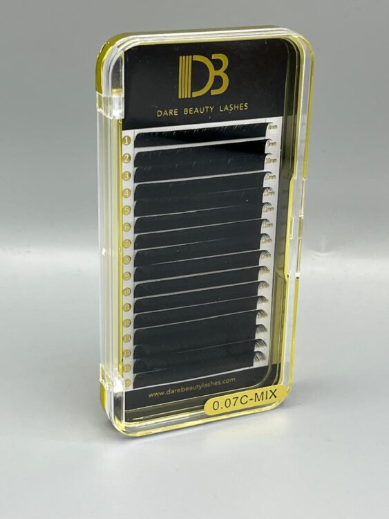 پالت اکستنشن مژه  (DB) 0.07  C MIX