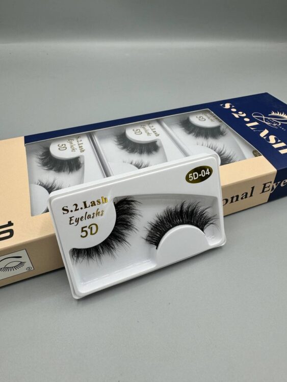 مژه 10جفتی S.2.lash  کد 5D.04