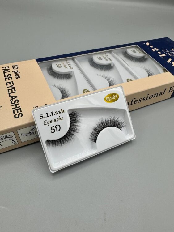مژه 10جفتی S.2.lash  کد 5D-01