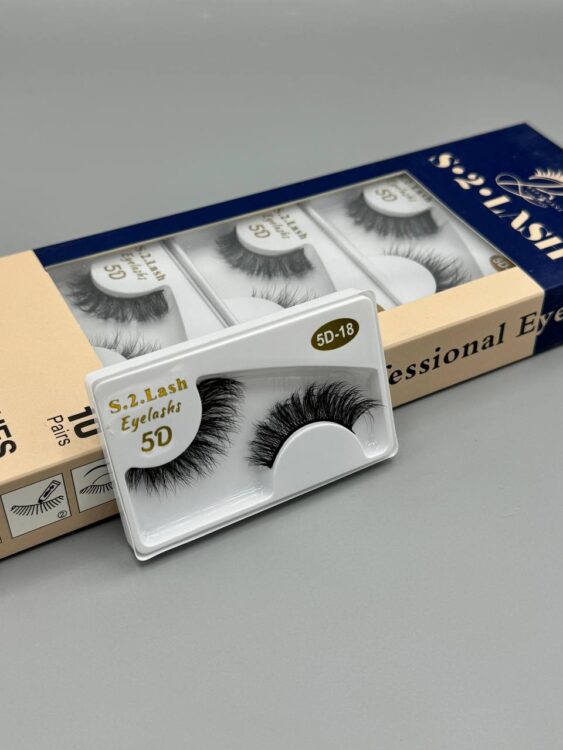 مژه تک جفتی S.2.lash  کد 5D.18
