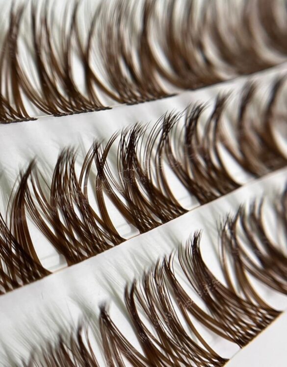 مژه ریسه ای فیشر قهوه ای عسلی (کد702)