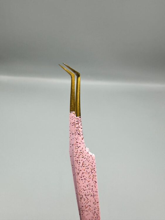 پنس فن سازی اکستنشن دست ساز (شاینی صورتی)