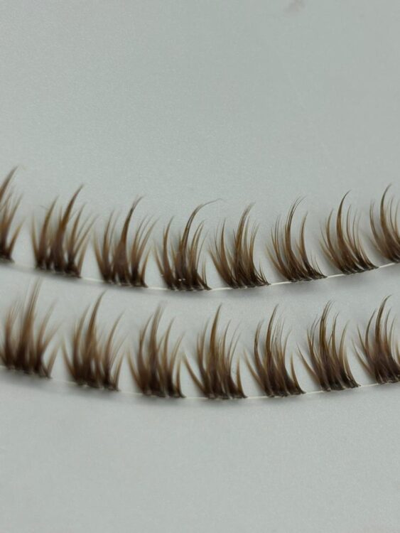 مژه ریسه ای کایلی قهوه ای کد 535