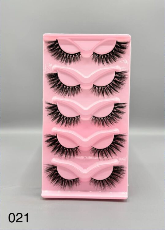 مژه مصنوعی روباهی 5 جفتی کد 021