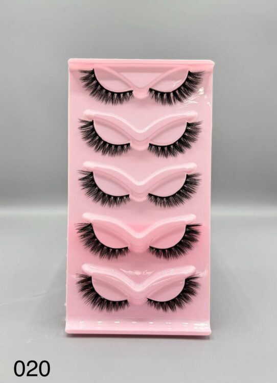 مژه مصنوعی روباهی 5 جفتی کد 020