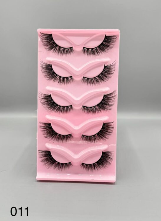 مژه مصنوعی روباهی 5 جفتی کد 011