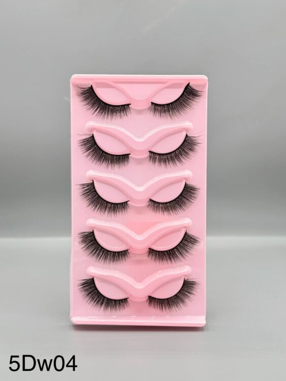 مژه 5 جفتی  روباهی کد  w04