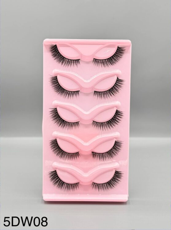 مژه 5 جفتی روباهی کد  W08