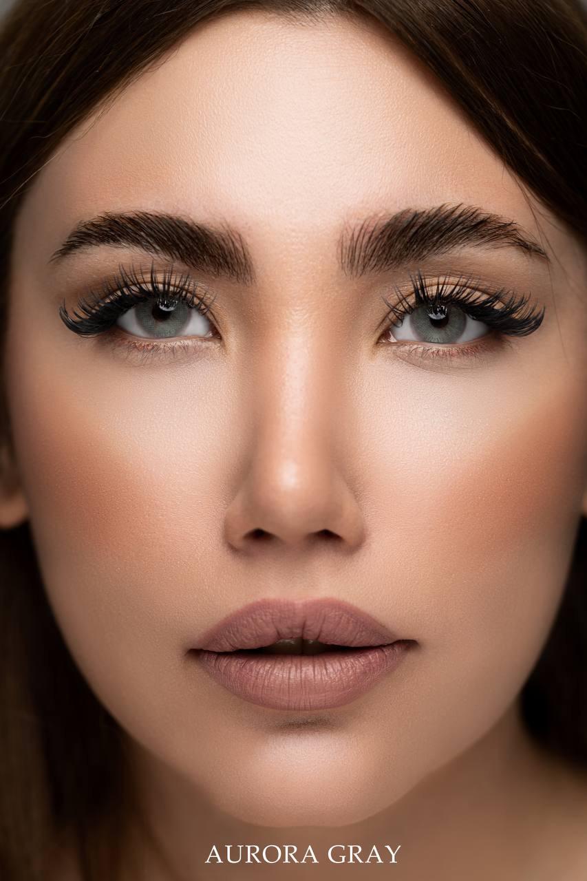 لنز رنگی چشم سی ویژن رنگ AURORA GRAY