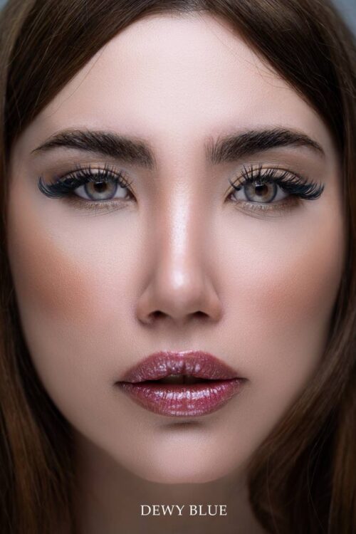 لنز رنگی چشم سی ویژن رنگ(DEWY BLUE) سالانه