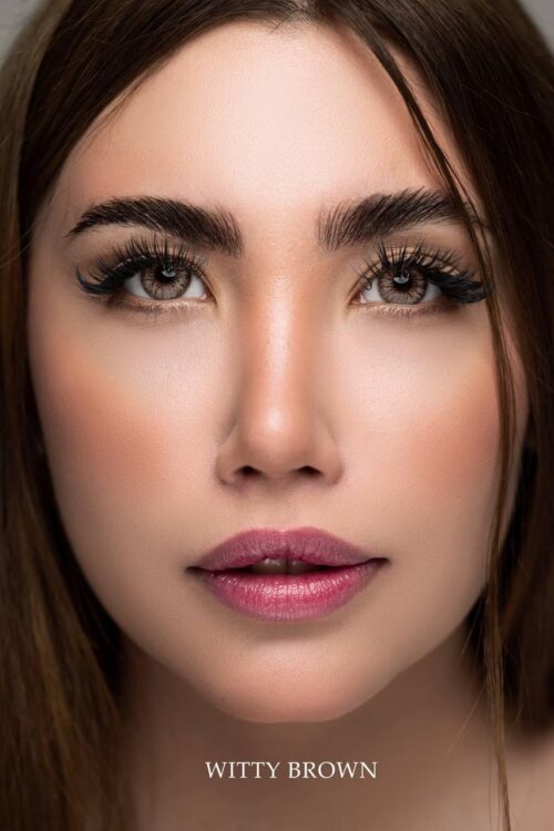 لنز رنگی چشم سی ویژن رنگWITTY BROWN