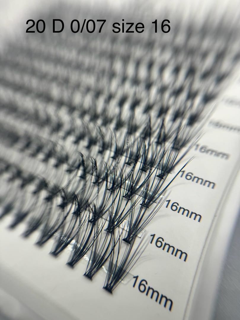 پالت مژه دونه ای 20D برند لش پرو LP (ضخامت7./.) سایز16