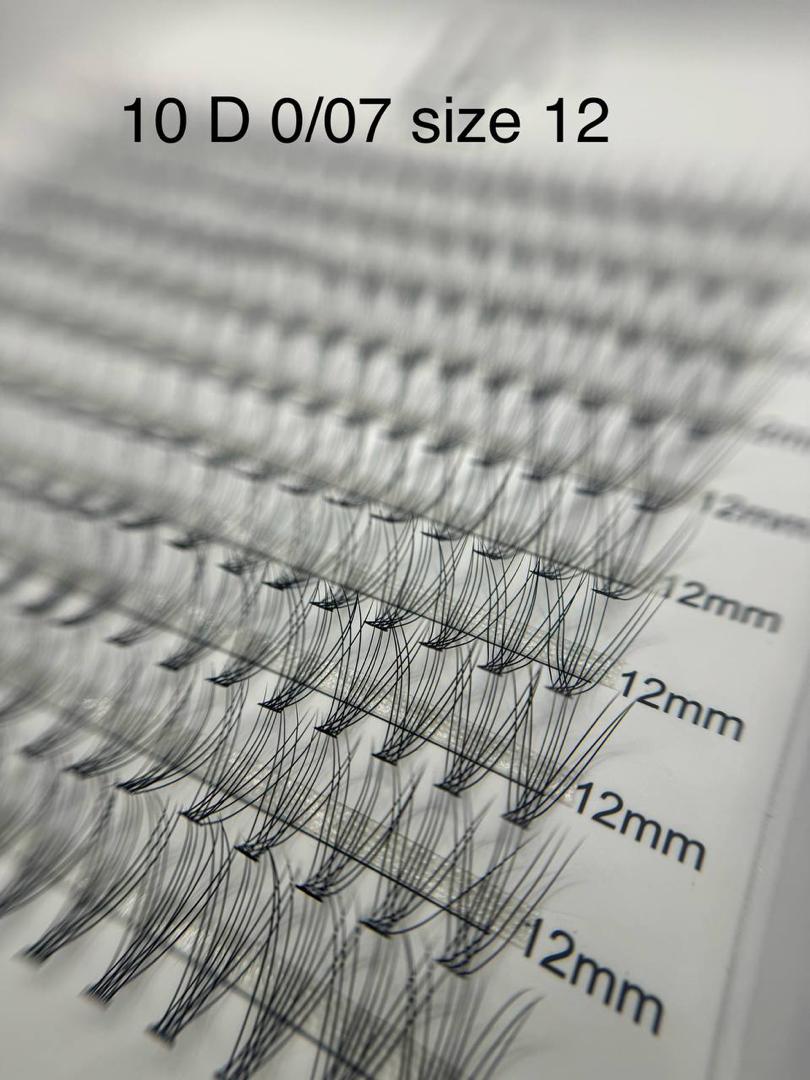 پالت مژه دونه ای 10D برند لش پرو LP (ضخامت7./.)سایز12