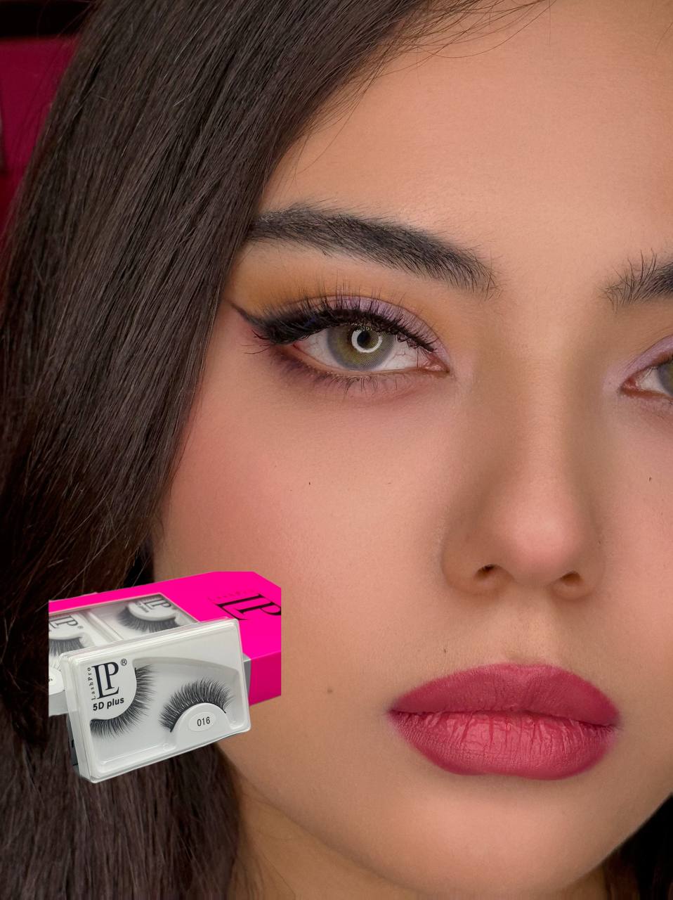 مژه تک جفتی برند LP کد 016