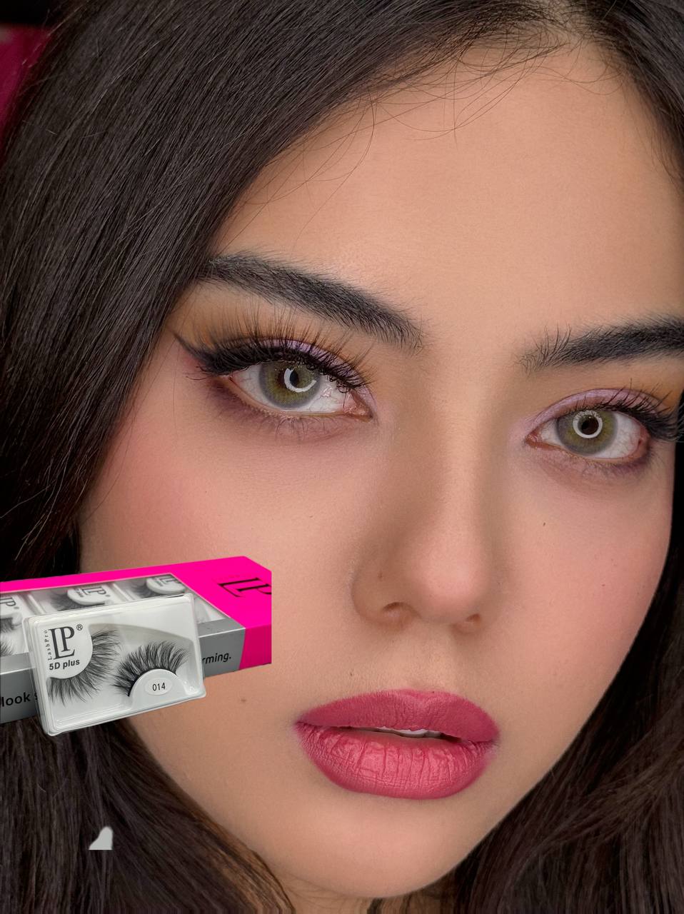 مژه تک جفتی برند LP کد 014