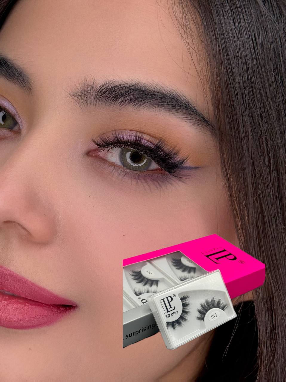 مژه تک جفتی برند LP کد 013