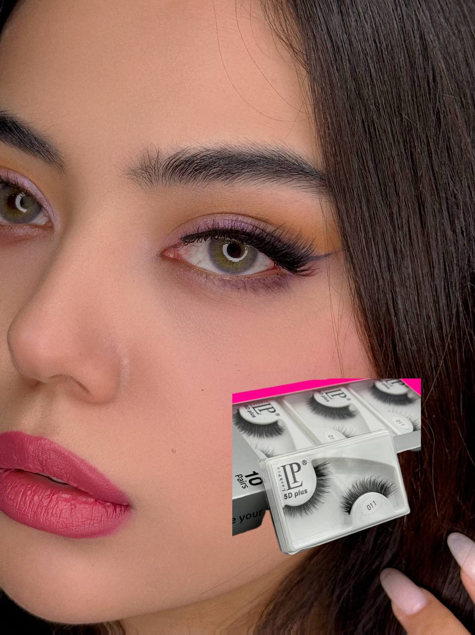 مژه تک جفتی برند LP کد 011