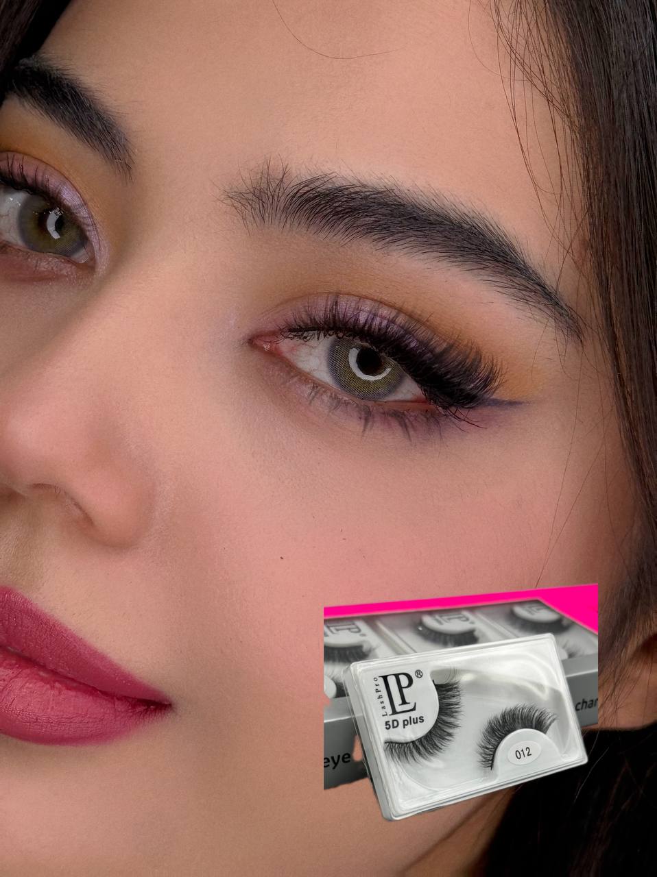 مژه تک جفتی برند LP کد 012