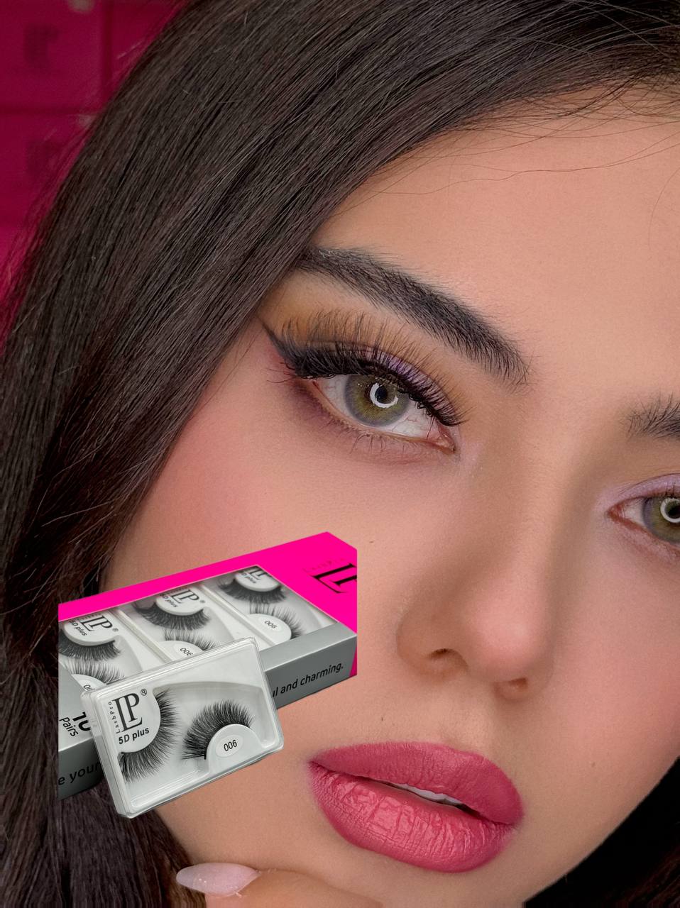 مژه تک جفتی برند LP کد 06