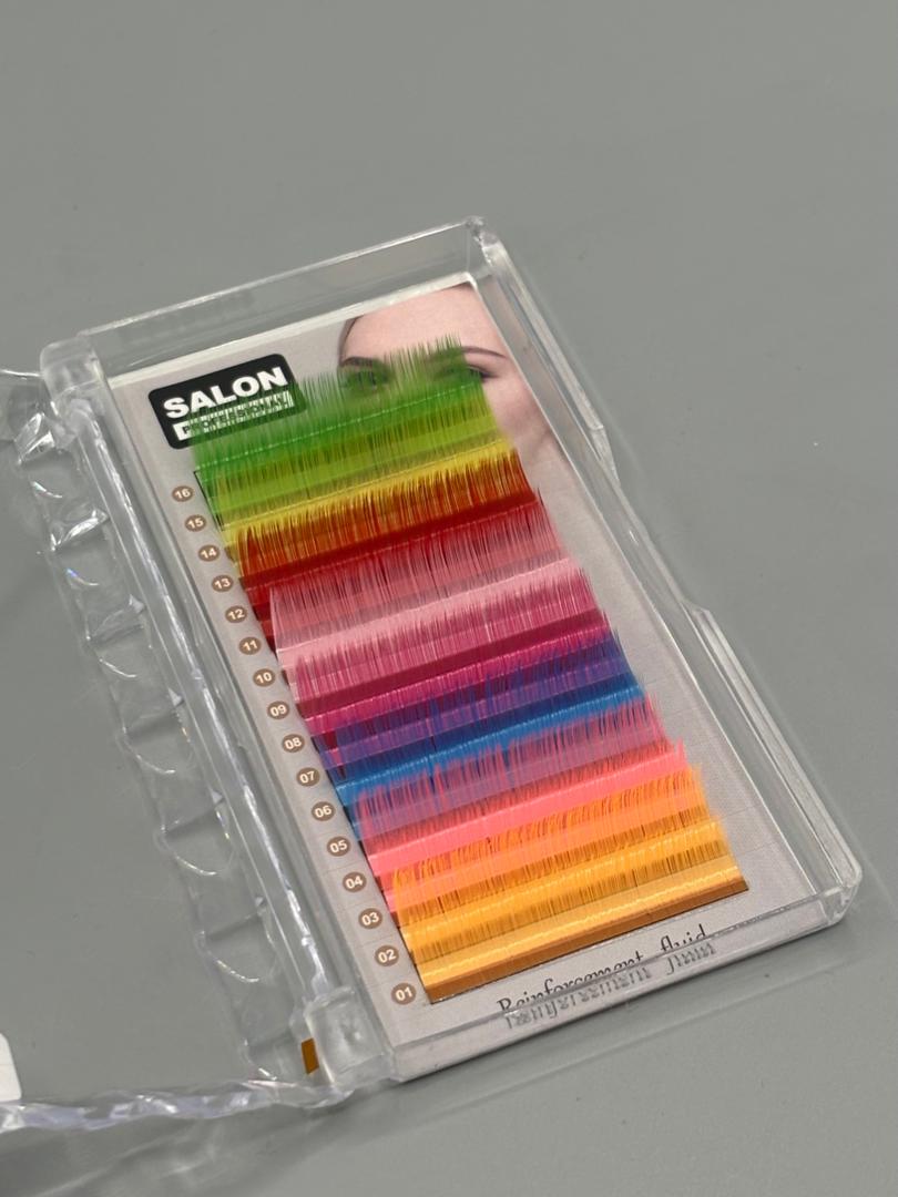 پالت اکستنشن مژه رنگی (سالن)