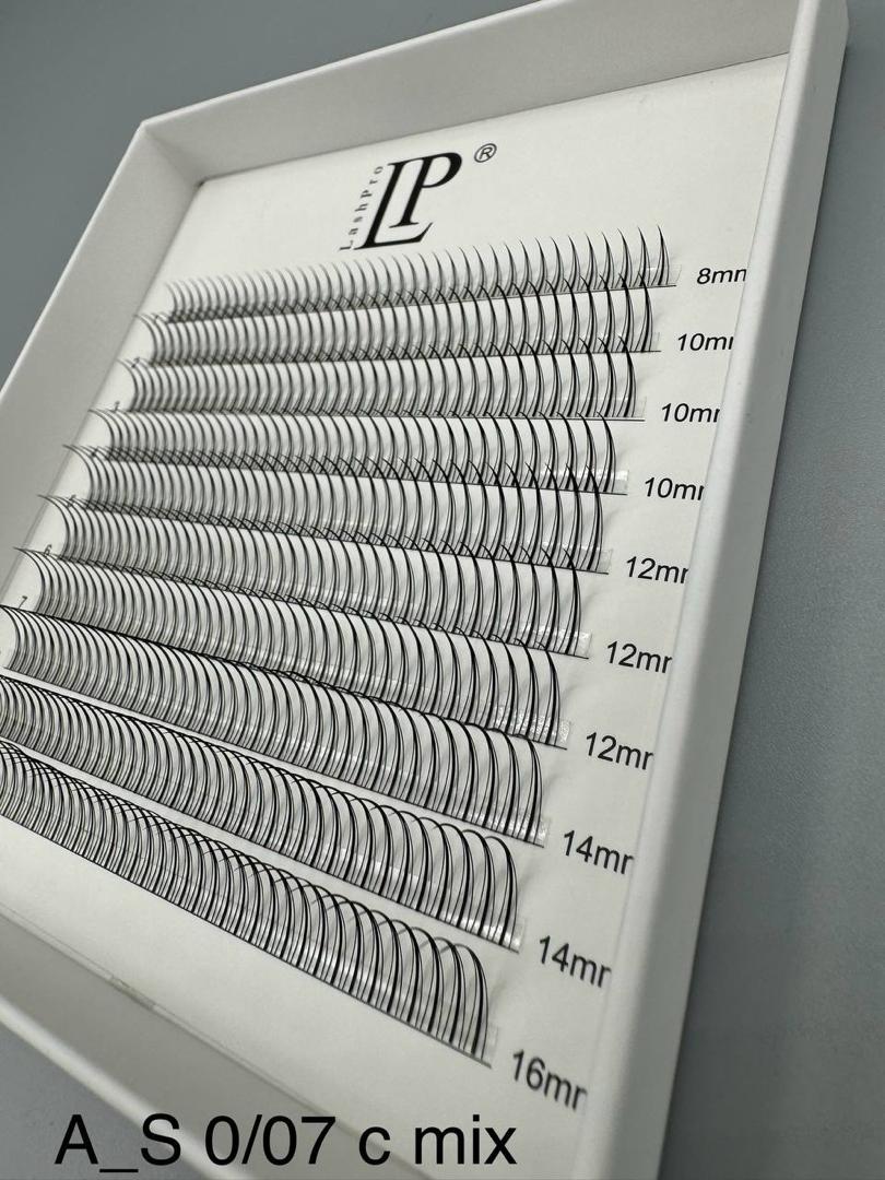 پالت مژه دونه ای اسپایک سایزبندی LASHPRO (A-S) MIX