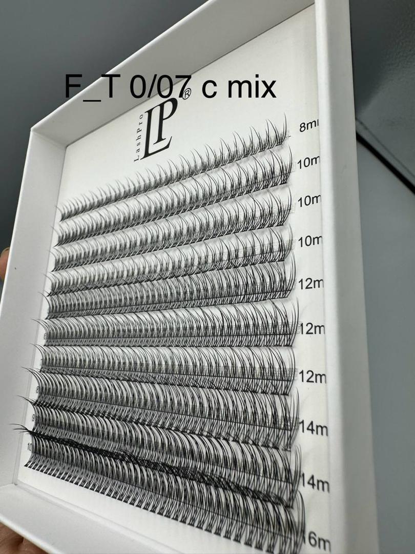 پالت مژه دونه ای سایزبندی  LASHPRO (F-T) MIX