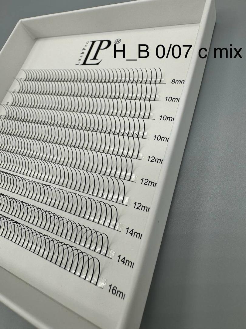 پالت مژه دونه ای سایزبندی LASHPRO (H-B) MIX