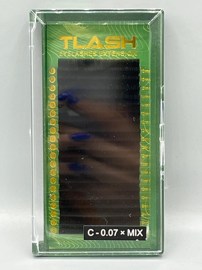 پالت اکستنشن مژه تی لش MIX 0.07 TLASH