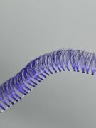 مژه ریسه ای گره ای ساده بنفش