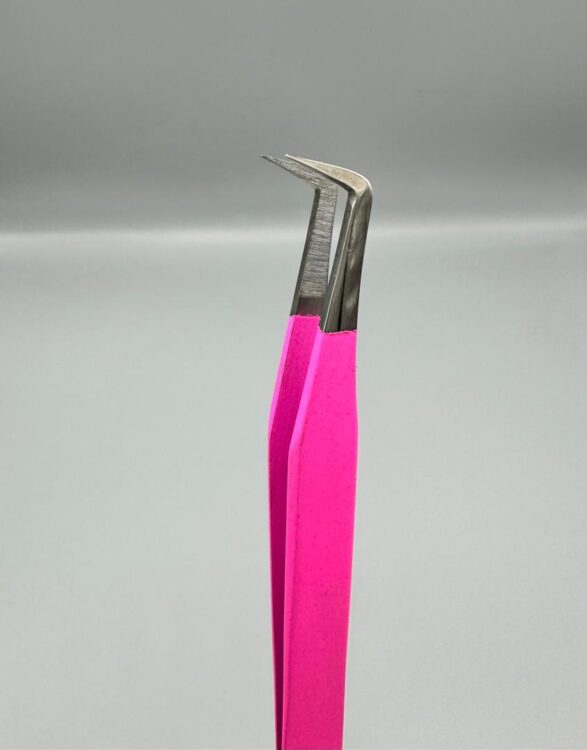 پنس دست ساز اکستنشن صورتی (90درجه)