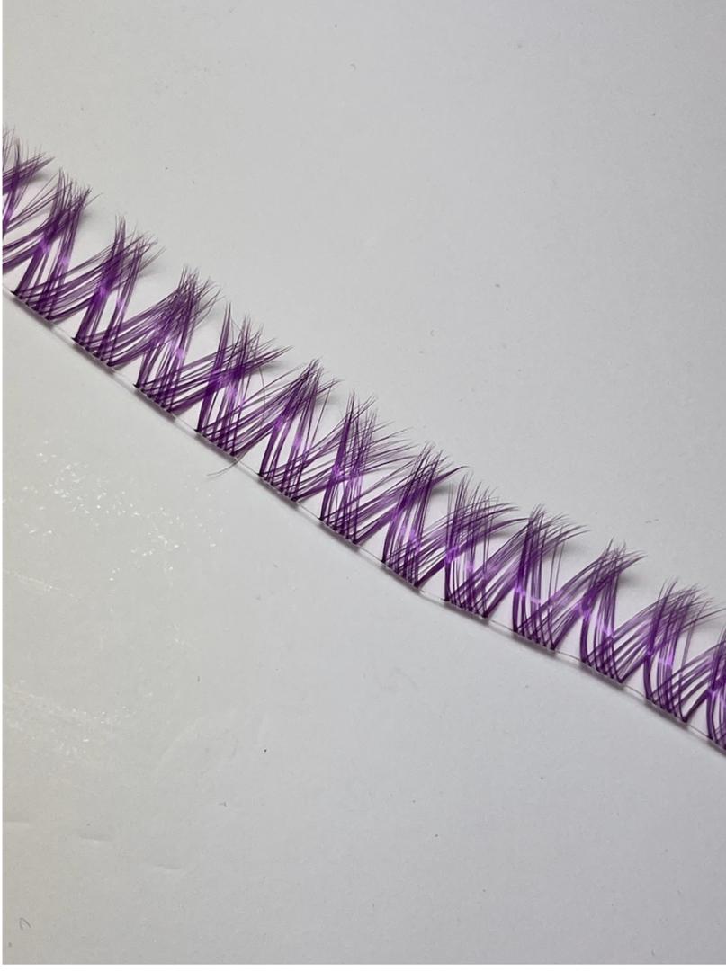 مژه ریسه ای فیشر بنفش (کد719)