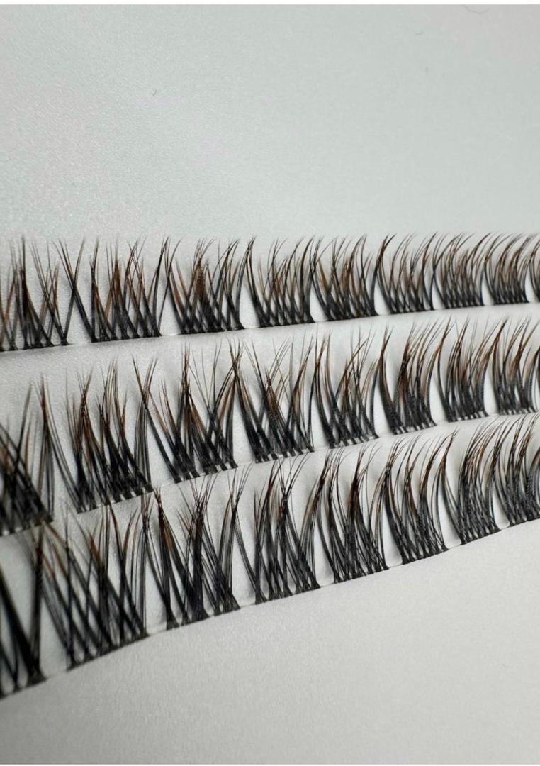 مژه فیشر آمبره قهوه ای لش پرو