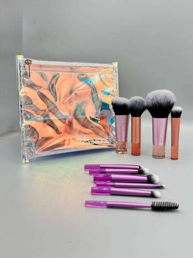 براش میکاپ 10 تیکه کیف دار REAL TECHNIQUES (ریل تکنیک)