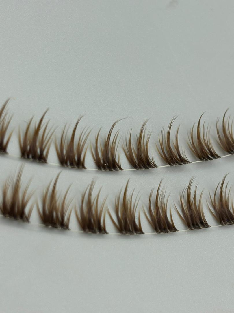 مژه ریسه ای کایلی قهوه ای کد 535