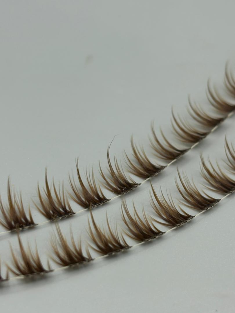 مژه ریسه ای کایلی قهوه ای کد 535