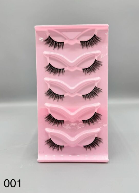 مژه مصنوعی روباهی نیمه 5 جفتی 001